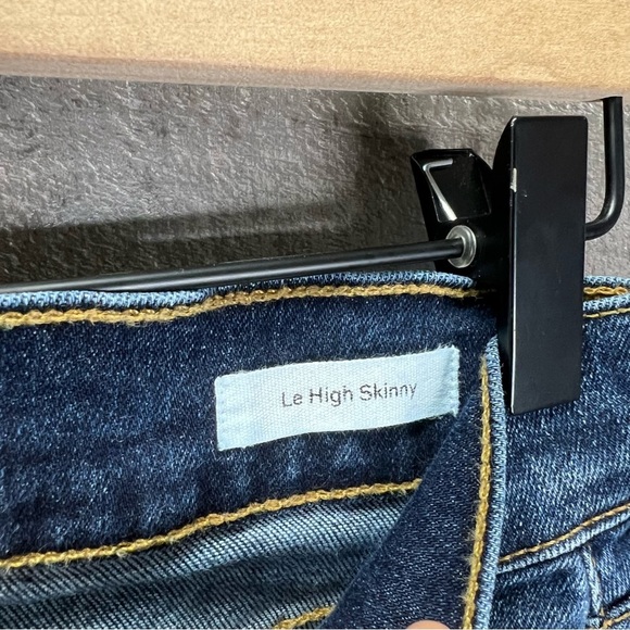 FRAME Le High Distressed Skinny Jeans LHSK231 in Blue Heren - Picture 8 of 10